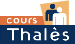 Stages de pré rentrée en 1e S - Cours Thalès